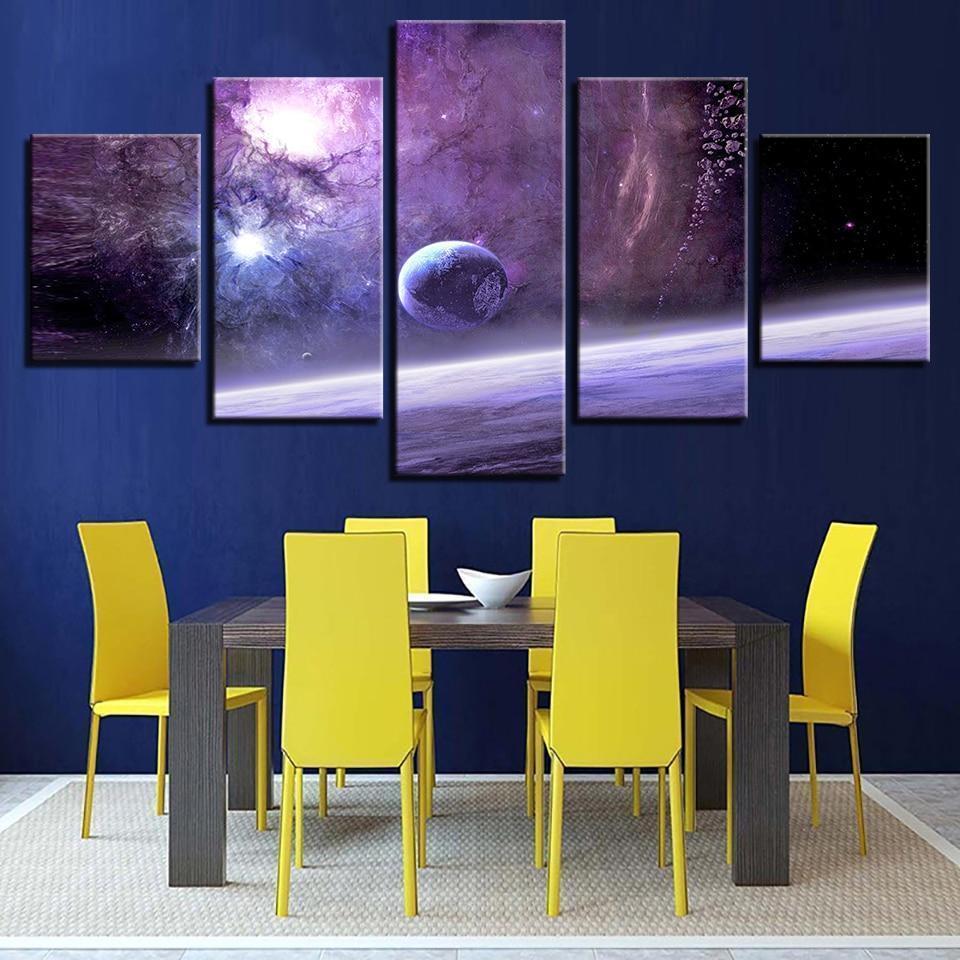 Moon Space Canvas Wall Art