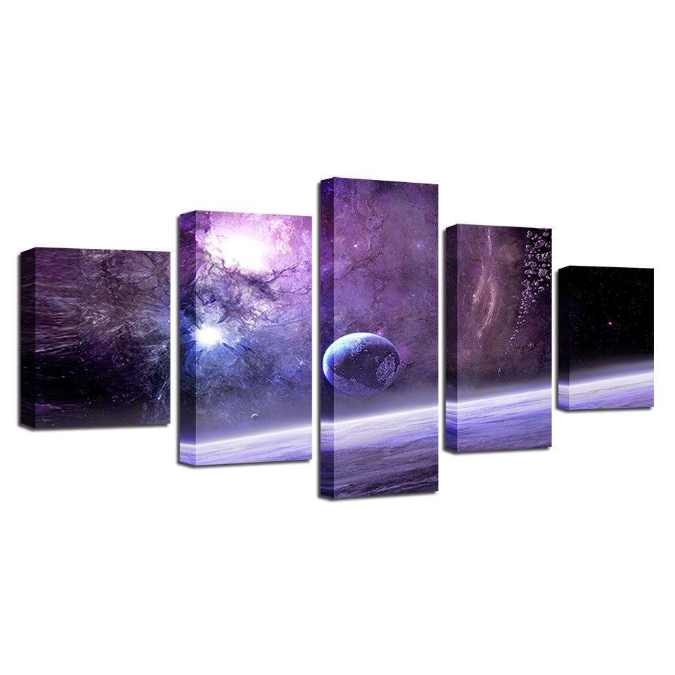 Moon Space Canvas Wall Art