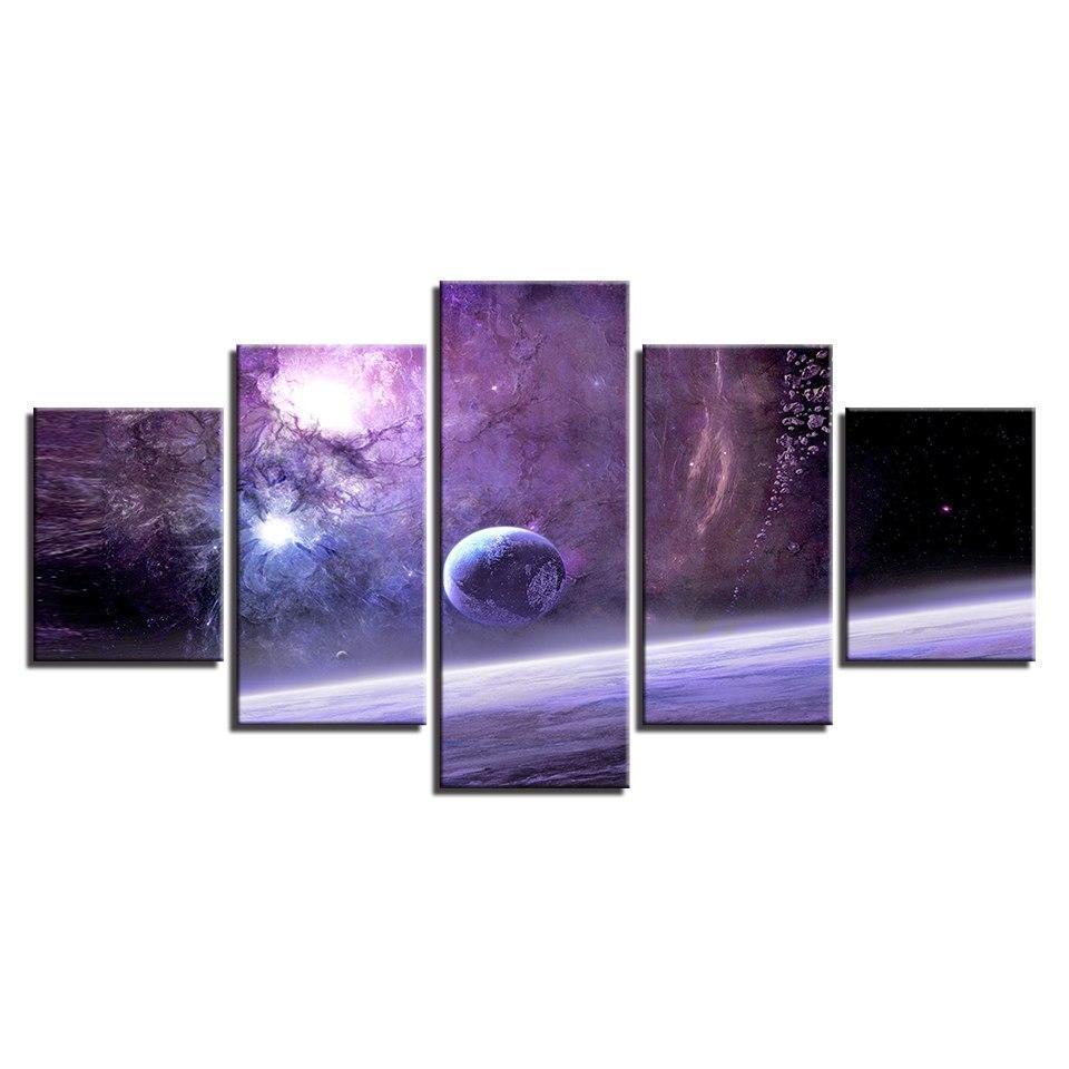 Moon Space Canvas Wall Art