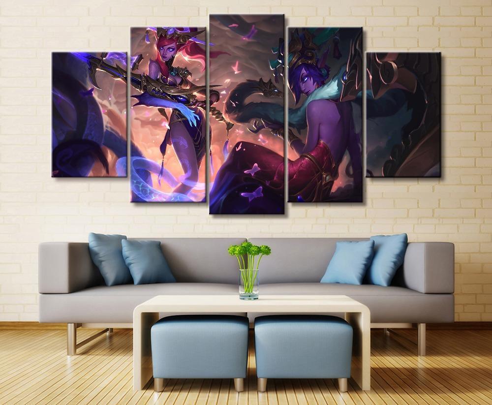 LOL League Of Legends Morgana Gaming Canvas Wall Art