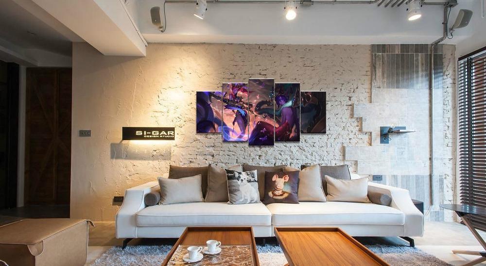 LOL League Of Legends Morgana Gaming Canvas Wall Art