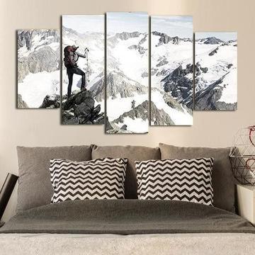 Mountain Climber Nature Canvas Wall Art
