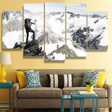 Mountain Climber Nature Canvas Wall Art