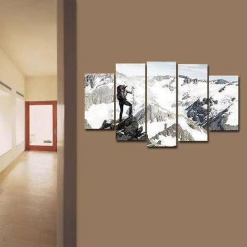 Mountain Climber Nature Canvas Wall Art