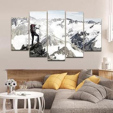 Mountain Climber Nature Canvas Wall Art