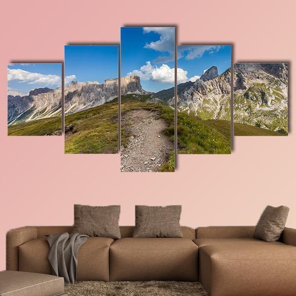Mountain Paths In Italy Nature Canvas Wall Art