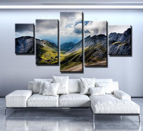 Mountain Space Nature Canvas Wall Art