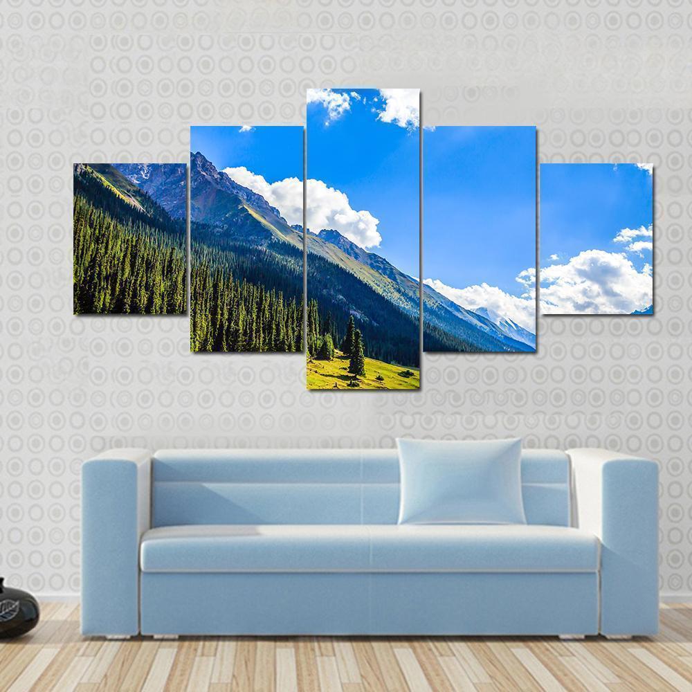Mountain Summit Landscape Nature Canvas Wall Art