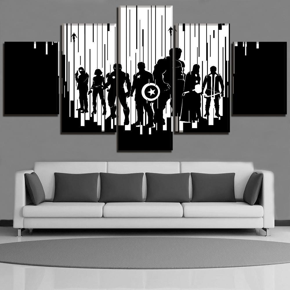 Avengers 2 Age of Ultron Abstract Shadow Marvel Canvas Wall Art