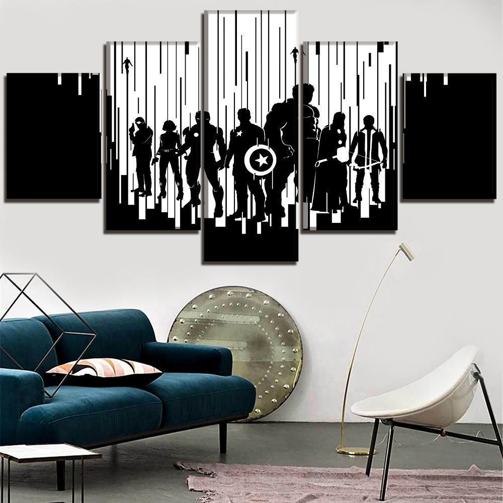 Avengers 2 Age of Ultron Abstract Shadow Marvel Canvas Wall Art