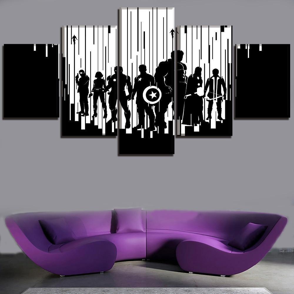 Avengers 2 Age of Ultron Abstract Shadow Marvel Canvas Wall Art