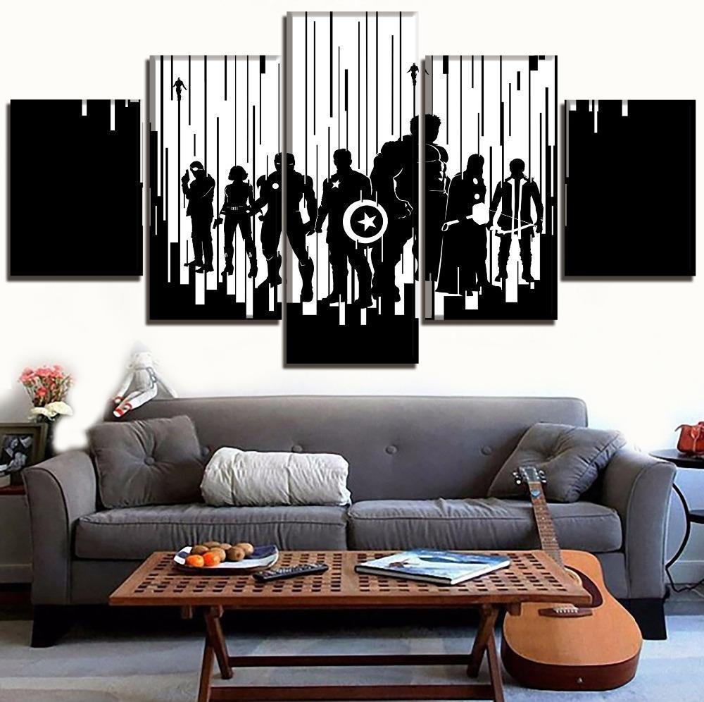 Avengers 2 Age of Ultron Abstract Shadow Marvel Canvas Wall Art