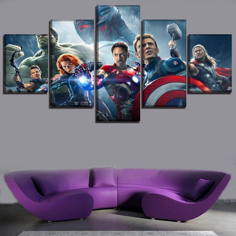 Avengers 2 Age of Ultron Superheroes Marvel Canvas Wall Art