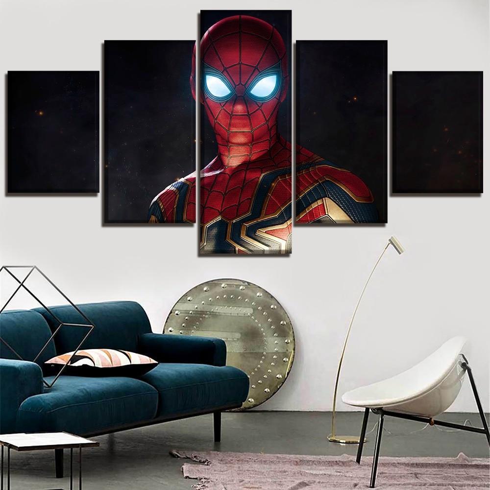 Movie Avengers 3 Superhero Spiderman Marvel Canvas Wall Art