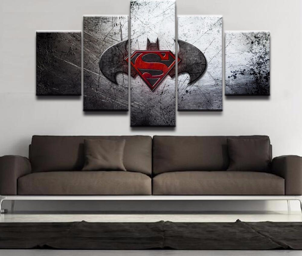 Movie Batman Vs Superman Dawn of Justice DC Canvas Wall Art