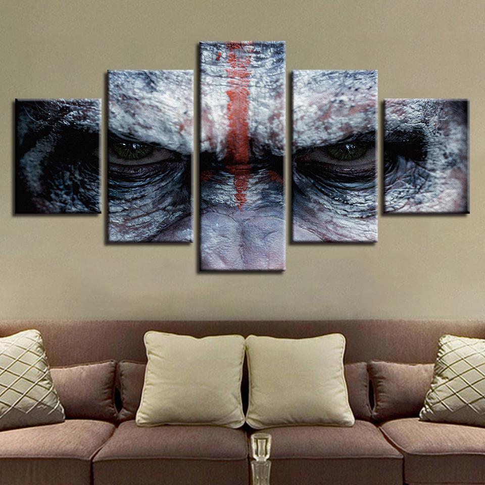 Movie Character Eyes Movie Canvas Wall Art