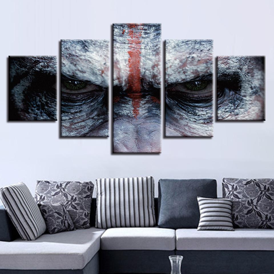 Movie Character Eyes Movie Canvas Wall Art