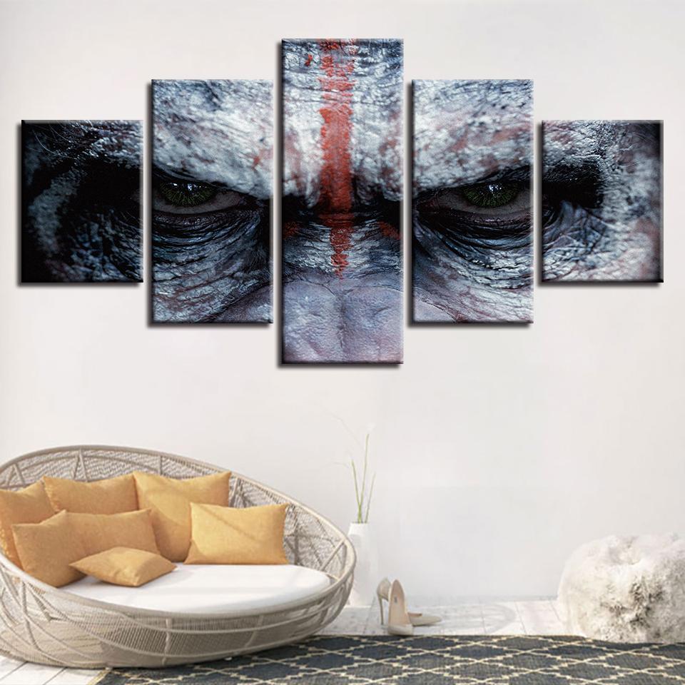 Movie Character Eyes Movie Canvas Wall Art