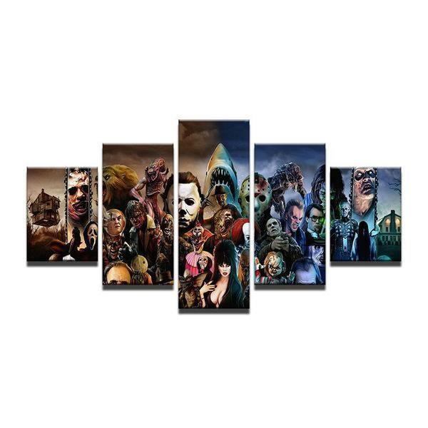 Movie Characters Inspired Movie Canvas Wall Art