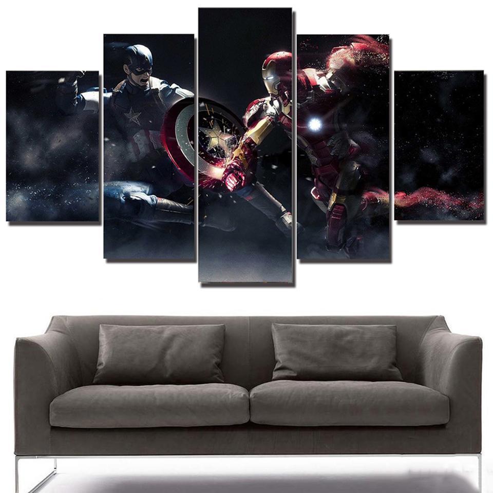 Movie Iron Man Marvel Canvas Wall Art