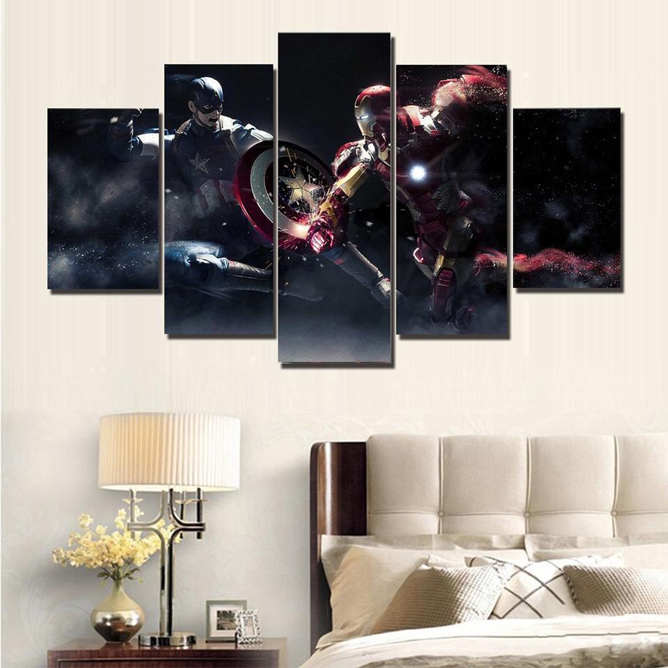 Movie Iron Man Marvel Canvas Wall Art