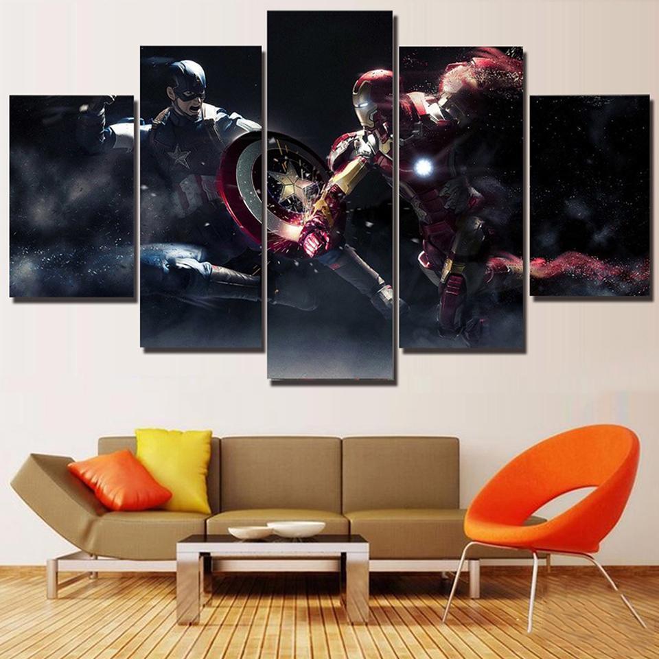 Movie Iron Man Marvel Canvas Wall Art