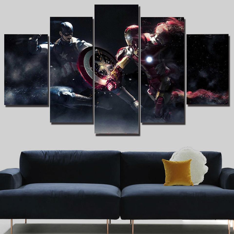 Movie Iron Man Marvel Canvas Wall Art