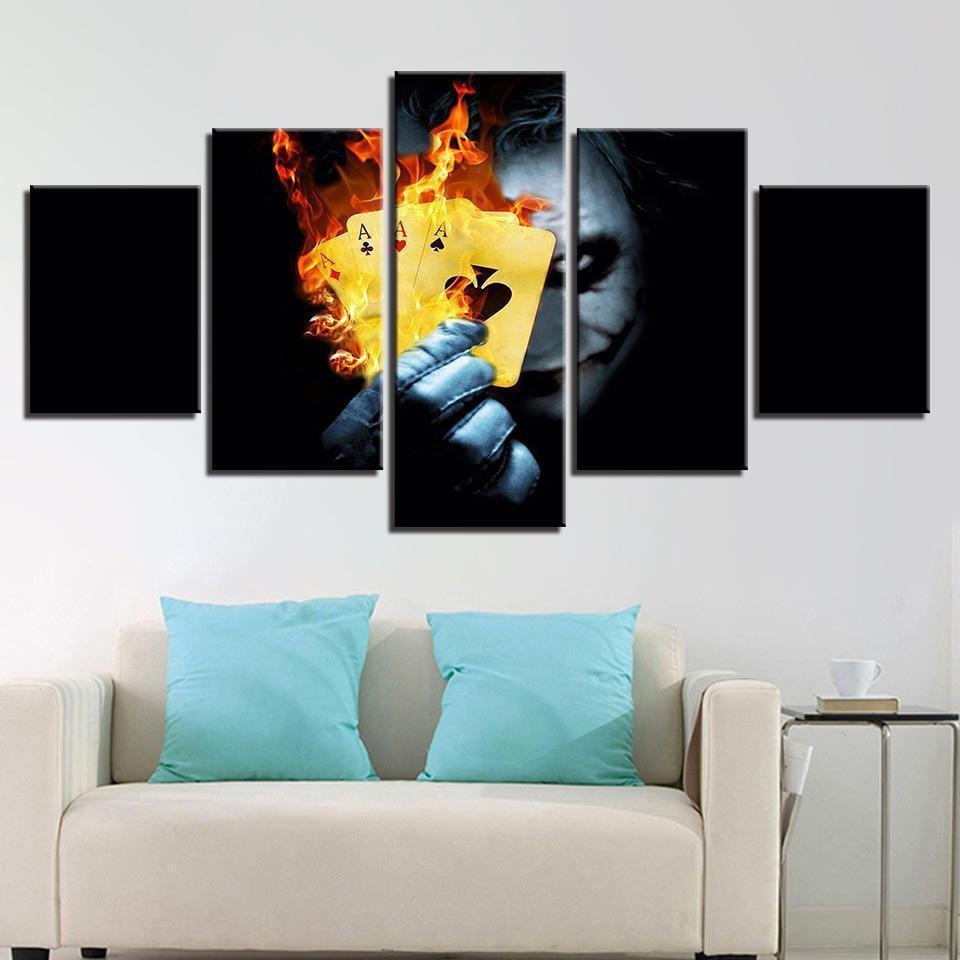 Movie Suicide Squad Joker Decoration DC Canvas Wall Art