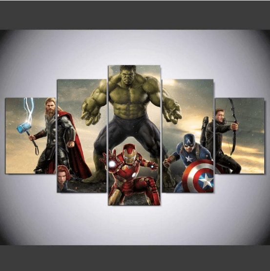 Movie Super Hero Avengers Marvel Canvas Wall Art