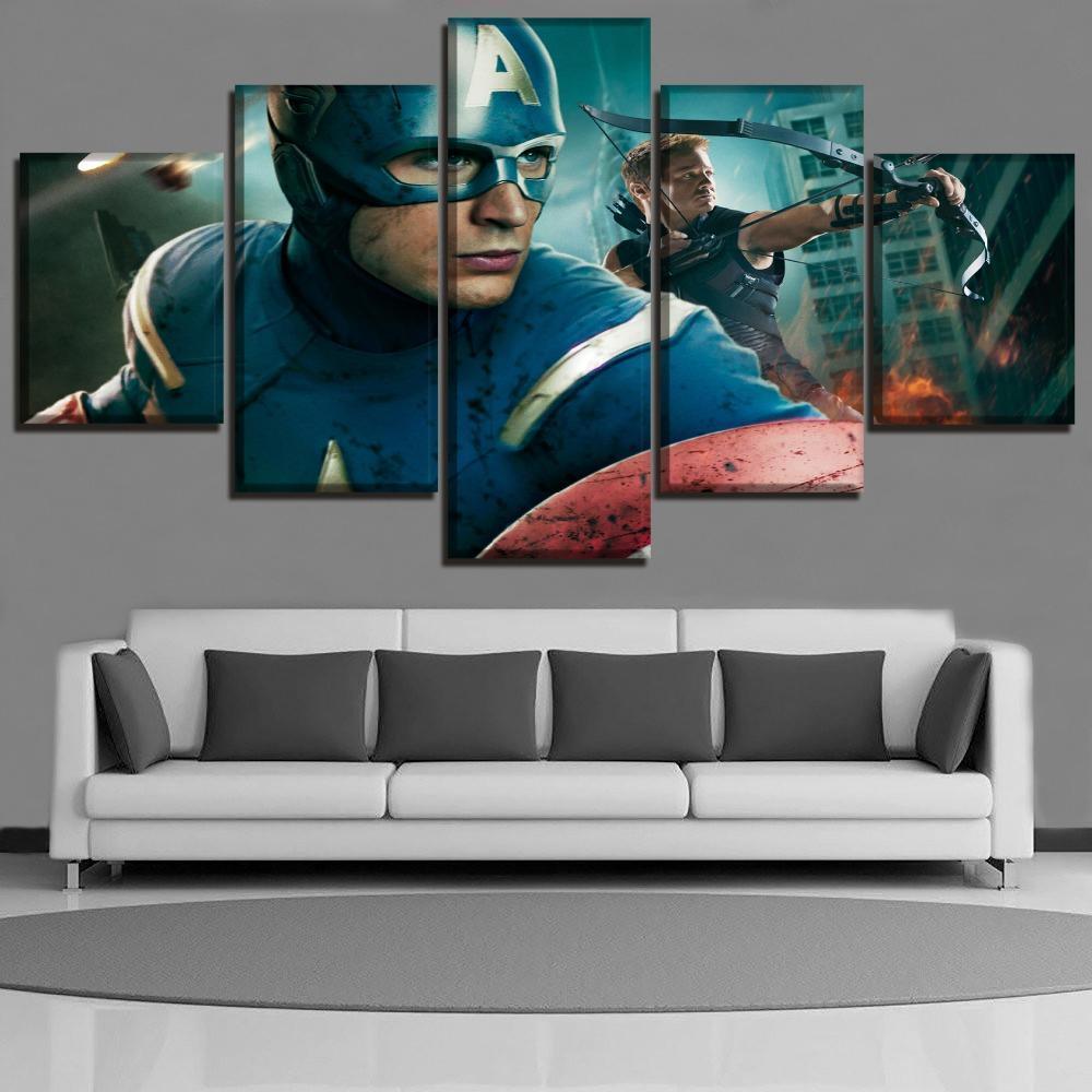 Movie The Avengers Captain America Marvel Canvas Wall Art