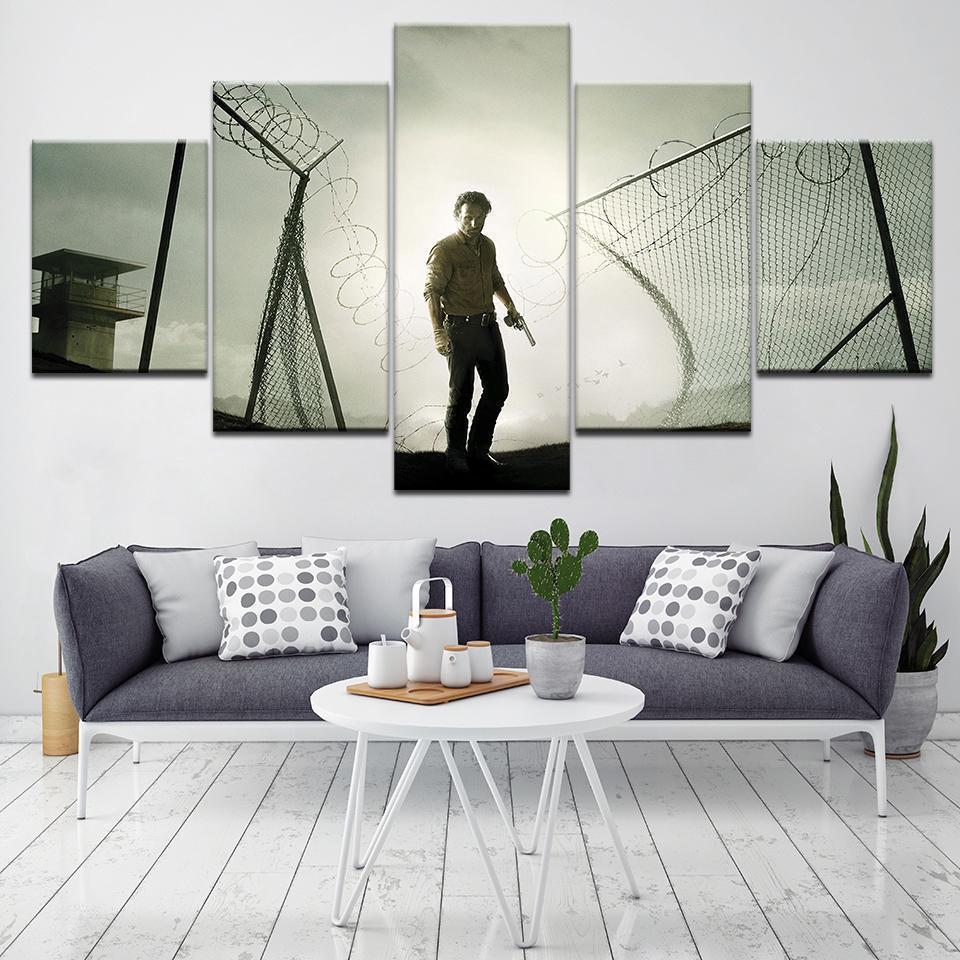 Movie The Walking Dead Rick Movie Canvas Wall Art