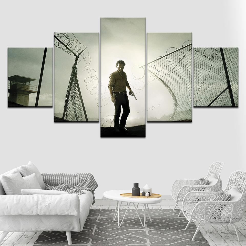 Movie The Walking Dead Rick Movie Canvas Wall Art