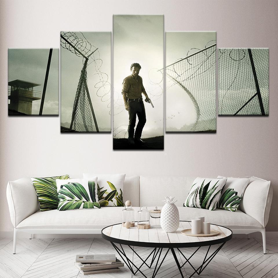 Movie The Walking Dead Rick Movie Canvas Wall Art