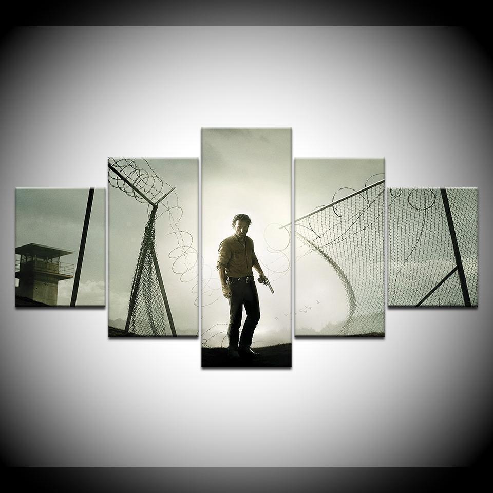 Movie The Walking Dead Rick Movie Canvas Wall Art