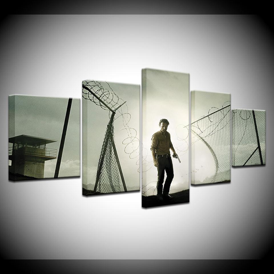 Movie The Walking Dead Rick Movie Canvas Wall Art