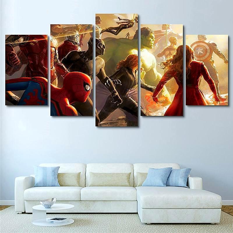 Moving Forward Marvel Canvas Wall Art