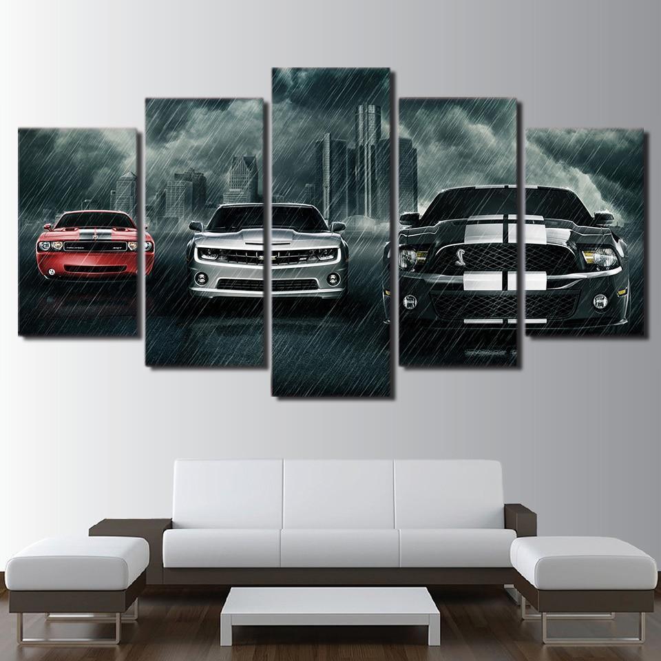 Muscle Cars Car &amp;amp; Motor Canvas Wall Art