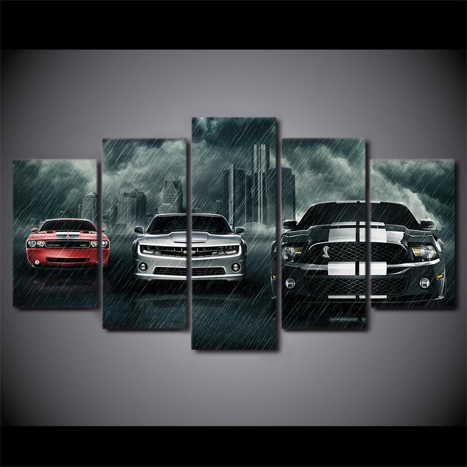 Muscle Cars Car &amp;amp; Motor Canvas Wall Art