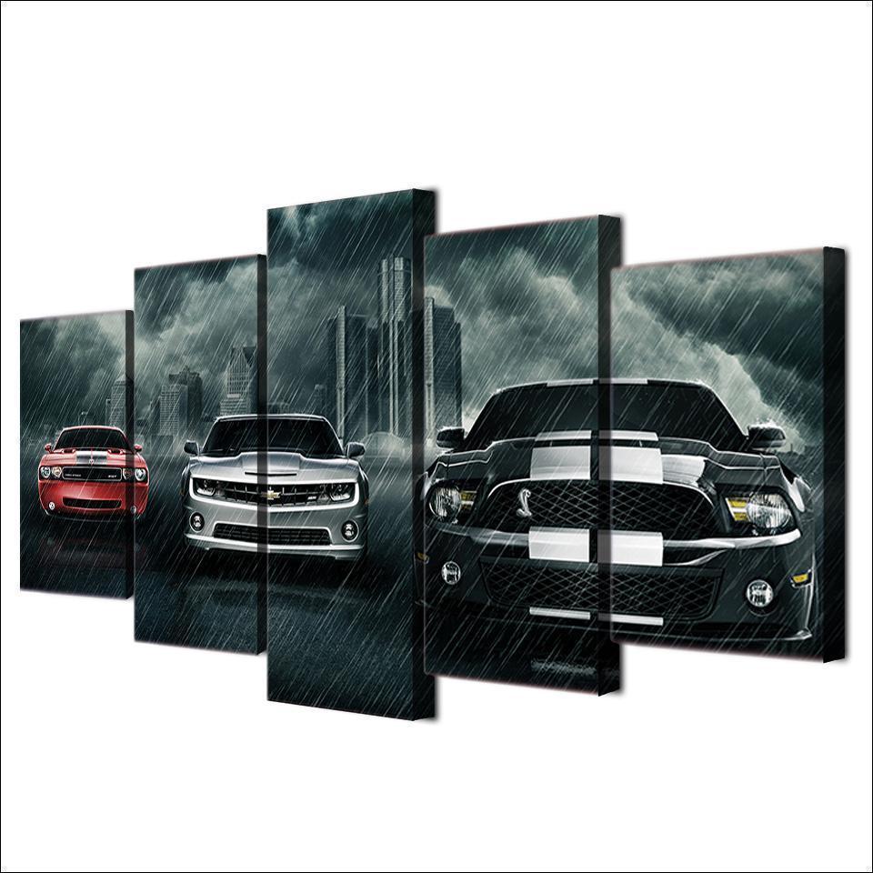 Muscle Cars Car &amp;amp; Motor Canvas Wall Art