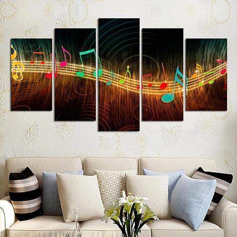 Music Notes Nature Canvas Wall Art