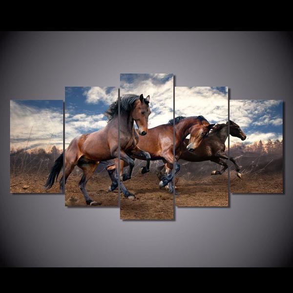 Mustangs Horse Animal Canvas Wall Art