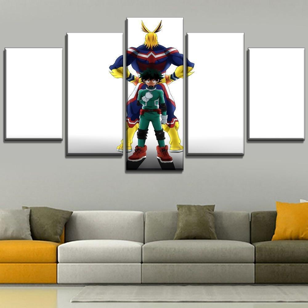 My Hero Academia All Might And Midoriya 1 Anime Canvas Wall Art