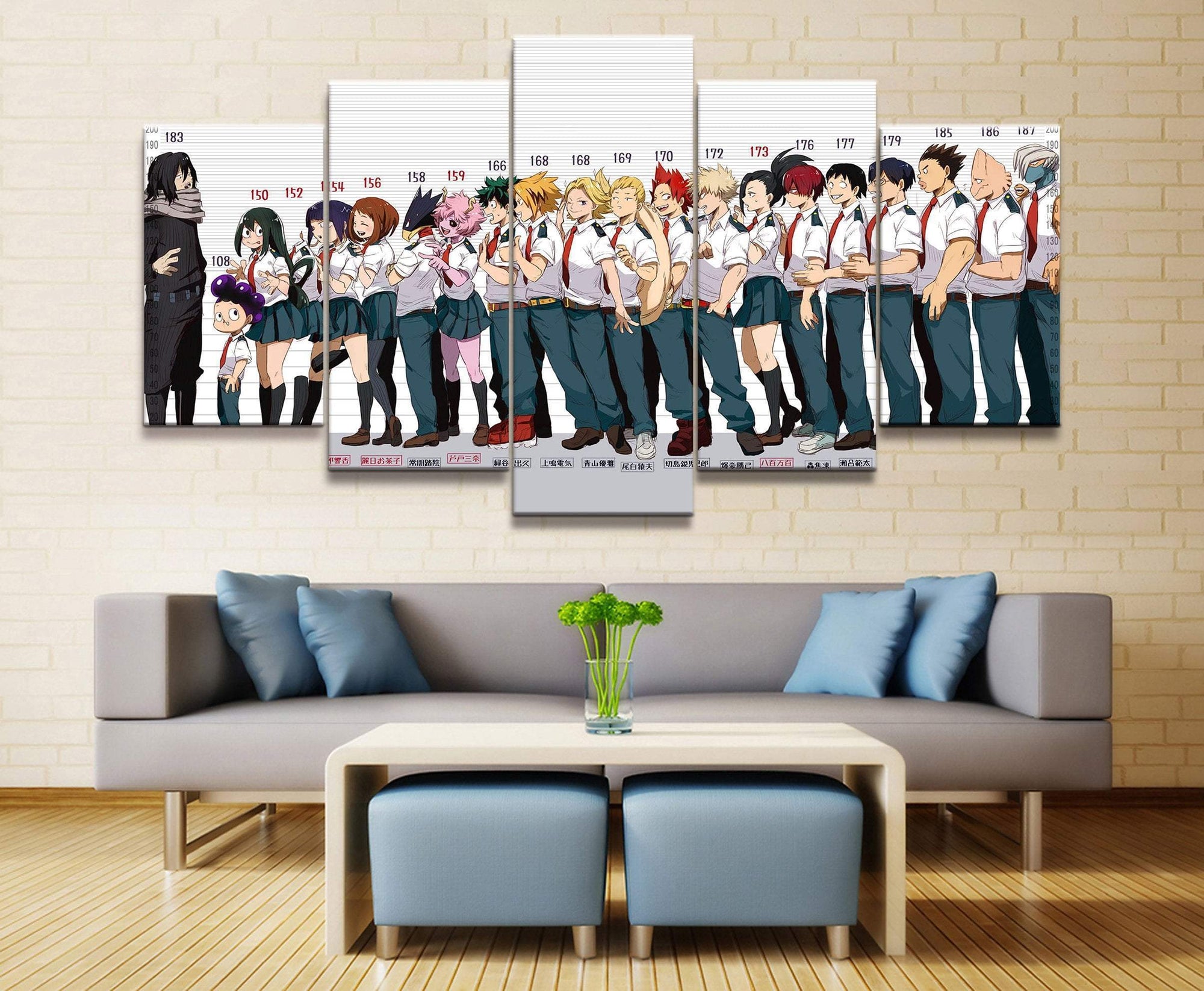 My Hero Academia Characters 3 Anime Canvas Wall Art