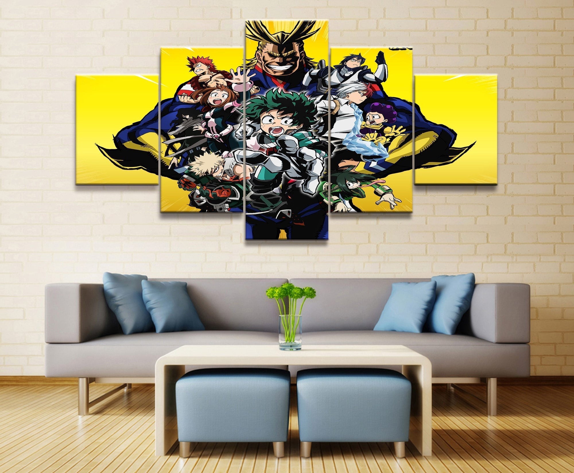 My Hero Academia Characters 4 Anime Canvas Wall Art