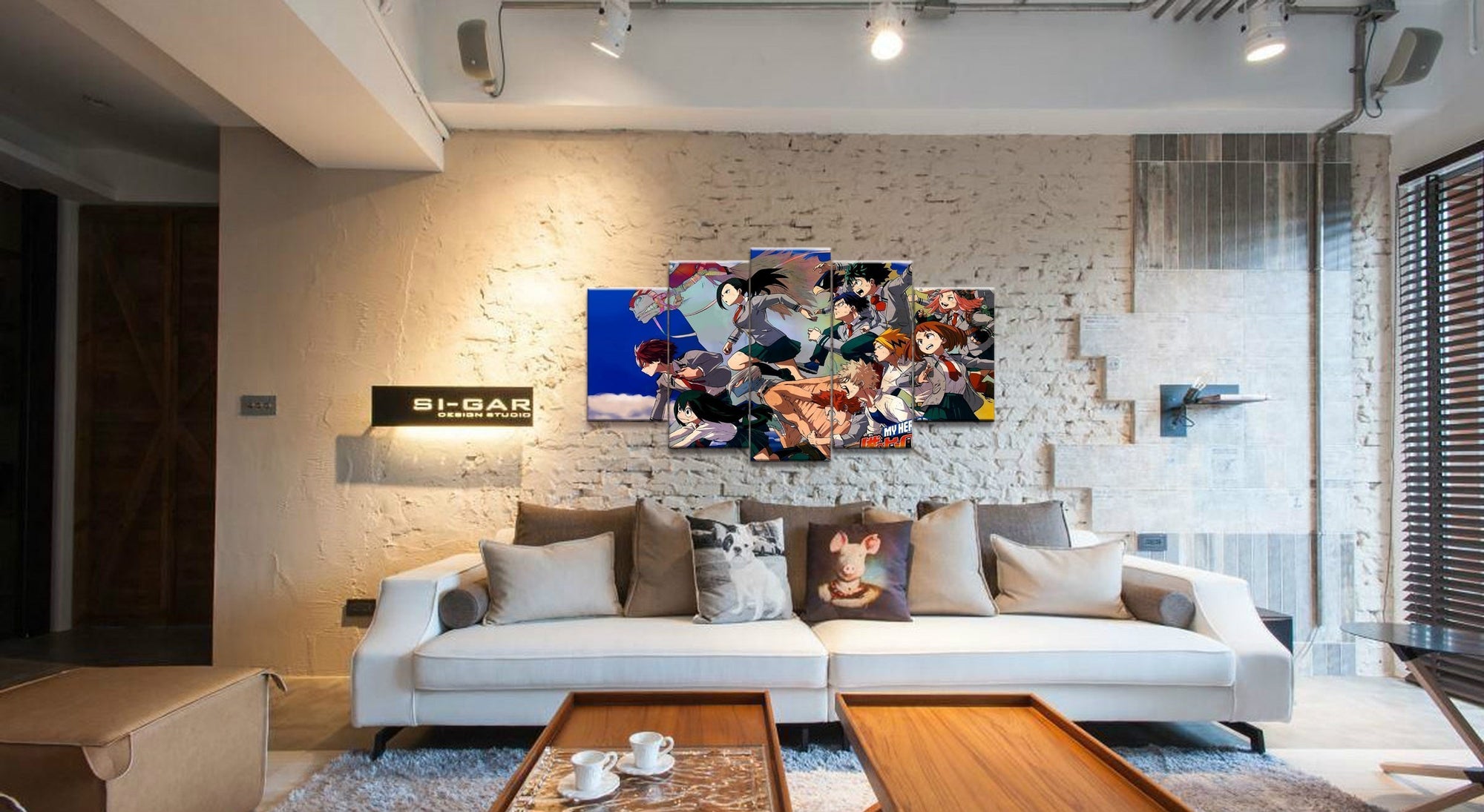 My Hero Academia Characters 5 Anime Canvas Wall Art