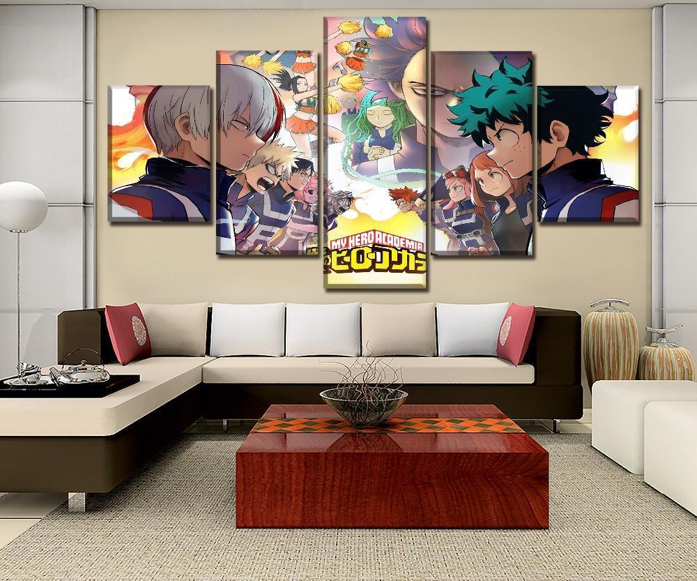 My Hero Academia Characters 6 Anime Canvas Wall Art