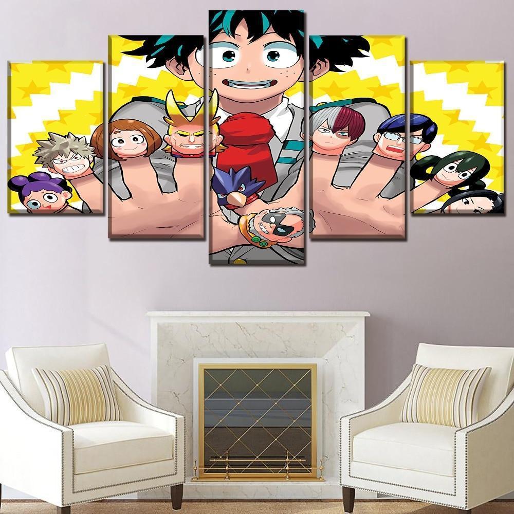 My Hero Academia Characters 7 Anime Canvas Wall Art