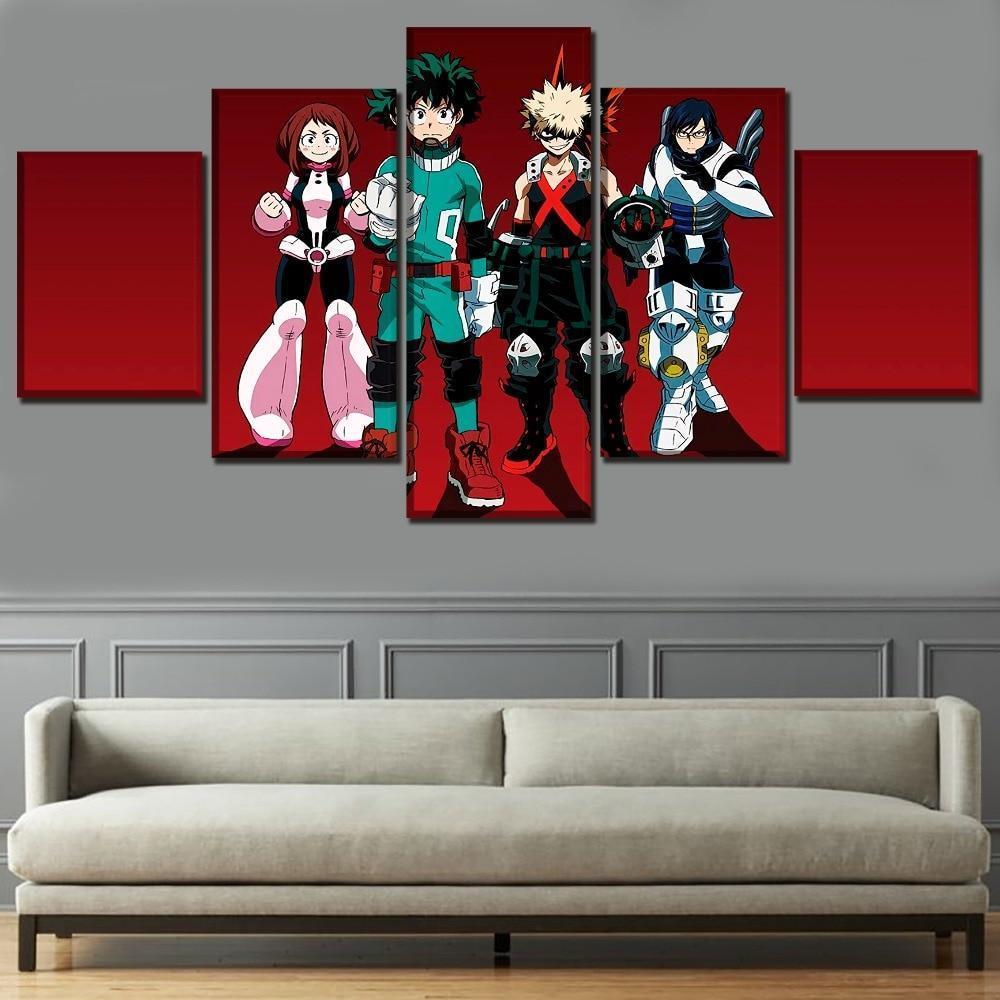 My Hero Academia Characters 8 Anime Canvas Wall Art
