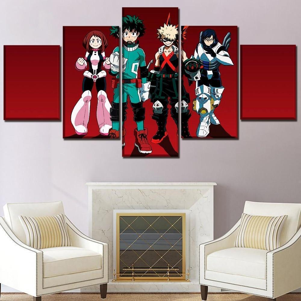 My Hero Academia Characters 8 Anime Canvas Wall Art