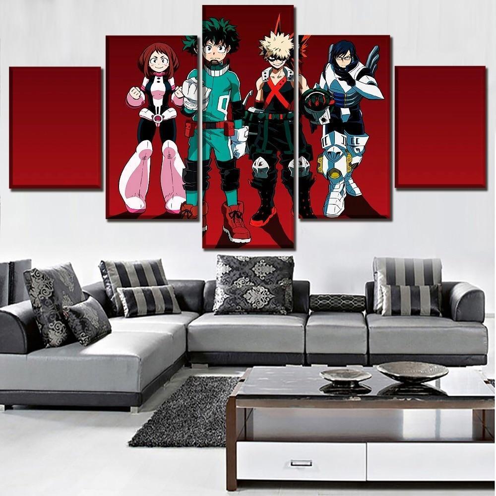 My Hero Academia Characters 8 Anime Canvas Wall Art